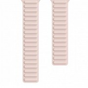 Шкіряний ремінець для Apple watch 42/44/45/49 mm (Series SE/7/6/5/4/3/2/1) Leather Link (Рожевий / Pink Sand)