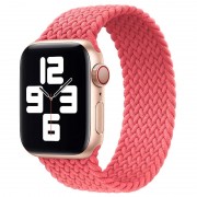 Ремешок для Apple watch 38/40/41 mm (Series SE/7/6/5/4/3/2/1) 125mm Braided Solo Loop (AAA) (Розовый)
