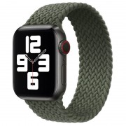 Ремешок для Apple watch 38/40/41 mm (Series SE/7/6/5/4/3/2/1) 135mm Braided Solo Loop (AAA) (Зеленый)