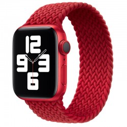 Ремешок для Apple watch 38mm/40mm 135mm Braided Solo Loop (AAA) (Красный)