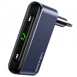 Bluetooth ресивер USAMS US-SJ519 3.5DC Mini Car Wireless Audio Receiver BT5.0 (Серый)