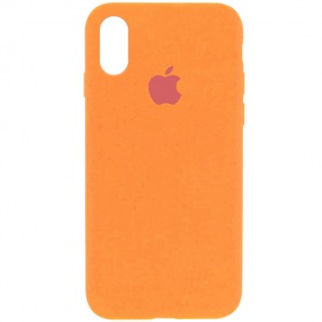 Чохол для iPhone X/XS Silicone Case Full Protective (AA) (Помаранчевий / Vitamin C)
