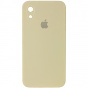 Чохол Silicone Case Square Full Camera Protective (AA) Apple iPhone XR (6.1"") (Жовтий / Mellow Yellow)