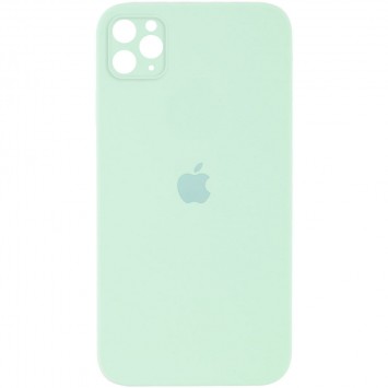 Чохол для iPhone 11 Pro Silicone Case Square Full Camera Protective (AA) (Бірюзовий / Light Turquoise)