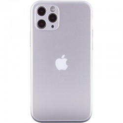 TPU+Glass чехол для iPhone 11 Pro Matte Candy Full camera (Белый)