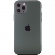 TPU+Glass чохол для iPhone 11 Pro Max Matte Candy Full camera (Зелений)