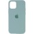 Чохол для iPhone 13 Pro Max Silicone Case Full Protective (AA) (Бірюзовий / Turquoise)