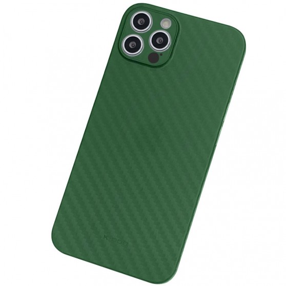 Чохол для iPhone 13 Pro Max K-DOO Air carbon Series (Green)