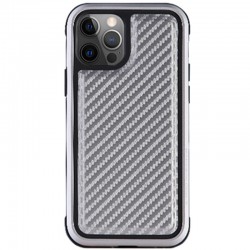 Чехол для iPhone 13 Pro PC+TPU+Metal K-DOO MARS Series (Carbon Silver)