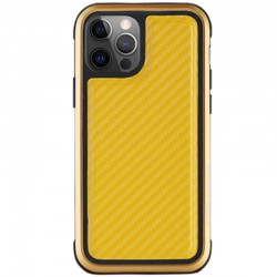 Чехол для iPhone 13 Pro Max PC+TPU+Metal K-DOO MARS Series (Carbon Yellow)