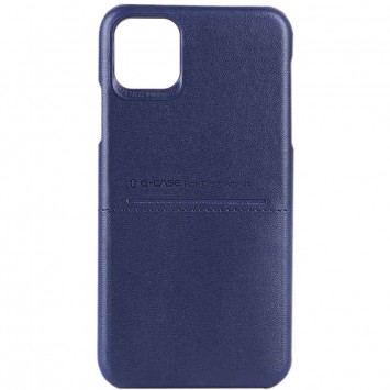 Шкіряна накладка для iPhone 13 G-Case Cardcool Series (Синій)