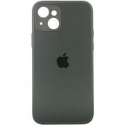 TPU+Glass чохол для iPhone 13 mini Matte Candy Full camera (Зелений)