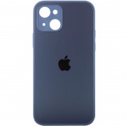 TPU+Glass чохол для iPhone 13 mini Matte Candy Full camera (Синій)