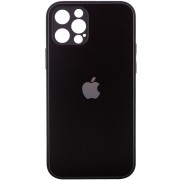 TPU+Glass чохол для iPhone 13 Pro Matte Candy Full camera (Чорний)