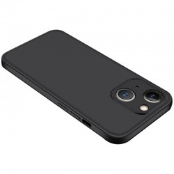 Пластиковая накладка для iPhone 13 GKK LikGus 360 градусов (opp) (Черный)