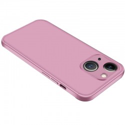 Пластиковая накладка для iPhone 13 GKK LikGus 360 градусов (opp) (Розовый / Rose gold)