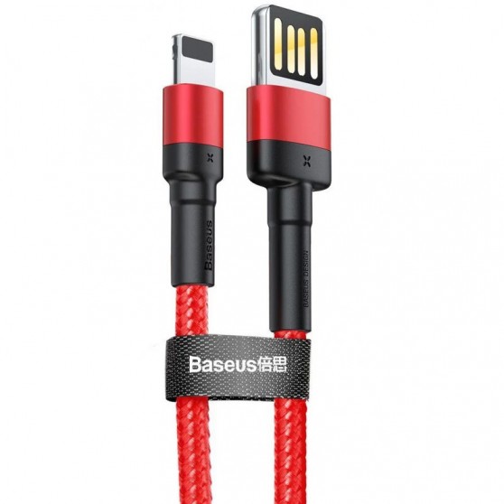 Дата кабель Baseus Cafule Lightning Cable Special Edition 2.4A (1m) (CALKLF) (Red)