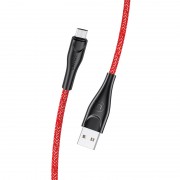 Дата кабель Usams US-SJ396 U41 Micro Braided Data and Charging Cable 2m (Червоний)