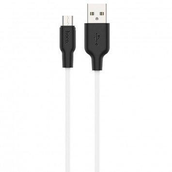 USB дата кабель Hoco X21 Plus Silicone MicroUSB Cable (2m)