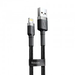 Дата кабель Baseus Cafule Lightning Cable 1.5A (2m) (CALKLF-C) (Серый / Черный)