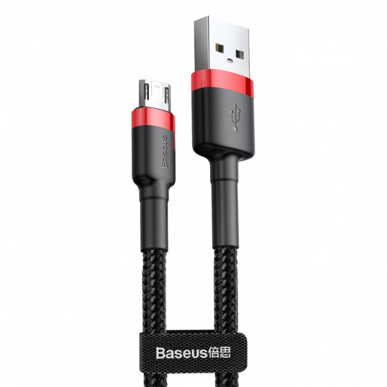 Дата кабель Baseus Cafule MicroUSB Cable 1.5A (2m) (CAMKLF) (Червоний/Чорний)