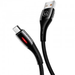 Дата кабель USAMS US-SJ346 Smart Power-off Micro Cable U-Tone (1.2m) (Черный)