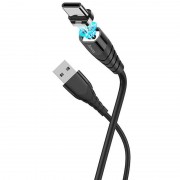Магнитный кабель Hoco X63 ""Racer"" USB to Type-C (1m) (Черный)