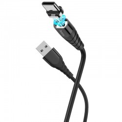 Магнітний кабель Hoco X63 "Racer" USB to Type-C (1m) (Чорний)
