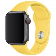 Силіконовий ремінець для Apple watch 38mm/40mm (Жовтий/Yellow)