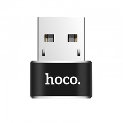 Переходник Hoco UA6 OTG USB Female to Type-C Male (Черный)