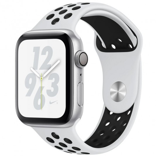 Силіконовий ремінець Sport Nike+ для Apple watch 42mm/44mm (White/Black)