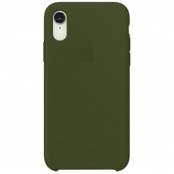 Чохол Silicone Case (AA) для Apple iPhone XR (6.1"") (Зелений / Army green)