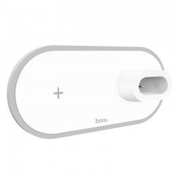 Бездротова зарядка для телефону HOCO CW21 3in1 (Білий)