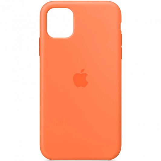 Чохол Silicone Case Full Protective (AA) для Apple iPhone 11 (6.1"") (Помаранчевий / Vitamin C)