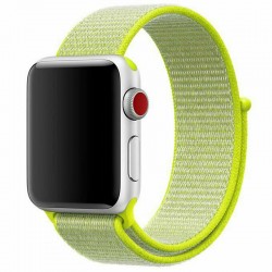 Ремешок Nylon для Apple watch 42mm/44mm (Желтый / Bright Yellow)