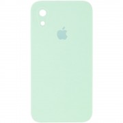 Чохол Silicone Case Square Full Camera Protective (AA) Apple iPhone XR (6.1"") (Бірюзовий / Light Turquoise)