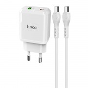Зарядний пристрій Hoco N5 Favor 20W PD+QC3.0 Type-C to Type-C (Білий)