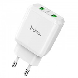 Зарядное устройство HOCO N6 QC3.0 (2USB/3A) (Белый)