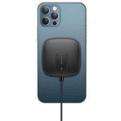 Бездротова зарядка для iPhone Usams US-CD153 Ultra-thin Magnetic With Cable (Чорний)