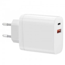 Зарядное устройство WIWU RY-U20-A Wall Charger (USB+Type-C) (Белый)