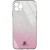 TPU+Glass чохол для iPhone 13 Pro Swarovski (Рожевий)