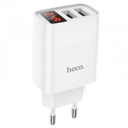 Сетевое зарядное устройство HOCO C86A (2USB/2.4A) (Белый)