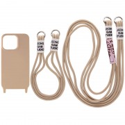 Чехол для Apple iPhone 13 (6.1"") - TPU two straps California Бежевый / Beige