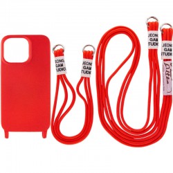Чохол для Apple iPhone 13 (6.1"") - TPU two straps California Червоний