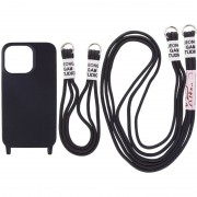 Чехол TPU two straps California для Apple iPhone 12 Pro / 12 (6.1"") Черный