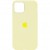 Чехол для Apple iPhone 12 Pro / 12 (6.1") - Silicone Case Full Protective (AA) (Желтый / Mellow Yellow)
