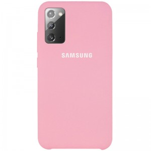 Чохол для Samsung Galaxy Note 20 - Silicone Cover (AAA) (Рожевий / Pink)