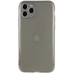 Матовий напівпрозорий TPU чохол для Apple iPhone 11 Pro Max (6.5") з захистом камери (Чорний / Black)