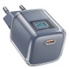 Зарядне для телефону Acefast A53 Sparkling series PD30W GaN (USB-C), Сірий