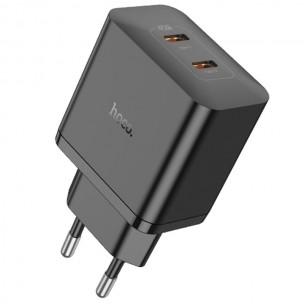 Блок живлення Hoco N35 Streamer PD45W (2USB-C) Black
